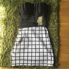 ビジュー付き☆チェック柄ミニドレスのサムネイル