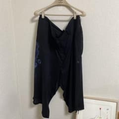 サルエルパンツ ブラック 幻想的なグラフィック ヨウジ - メルカリ