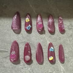 ピンクラメ 個性派ネイルチップのサムネイル