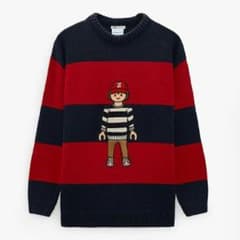【レア】ZARA　ザラ×プレイモービル　コラボ　ボーダーニットのサムネイル