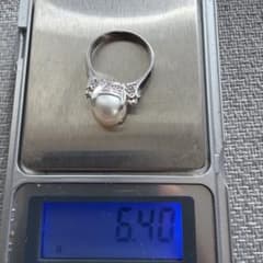 【PM900】【約6.4g】パール リング 指輪のサムネイル