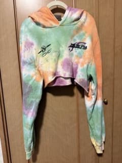 tie-dye cropped hoodie mediumのサムネイル