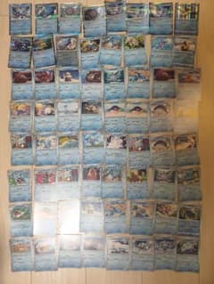 ポケモンカード 水タイプ 大量まとめ売り 64枚セットのサムネイル