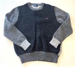FRED PERRY クルーネックニット グレー Lのサムネイル