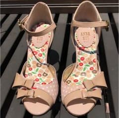 ANNA SUI リボン サンダル ピンクのサムネイル