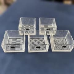 HOYA クリスタルガラス 小鉢 5客セット 和柄のサムネイル