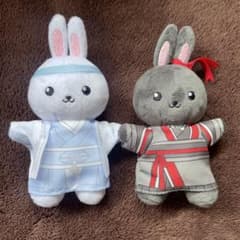 舞台 魔道祖師 ぬいぐるみキーホルダー うさぎ 魏無羨 藍忘機