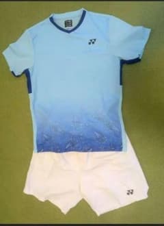 美品】【YONEX 】【ユニゲームシャツ上下セット】L　テニス　バトミントンのサムネイル