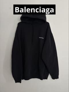 確実正規品バレンシアガBALENCIAGA フーディ パーカー 黒 美品 - メルカリ