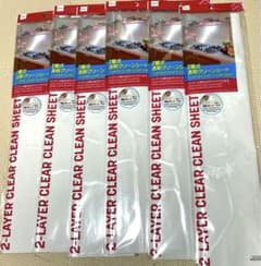 2層式透明クリーンシート　6個　DAISOのサムネイル