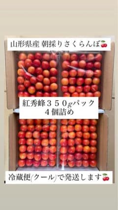 山形県産 朝採りさくらんぼ 紅秀峰１.４kgのサムネイル