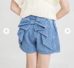 【新品未使用】branshes バックリボンショートパンツ　130のサムネイル