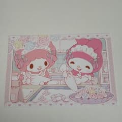 マイメロディ　ピアノ　サンリオ　ポストカードのサムネイル