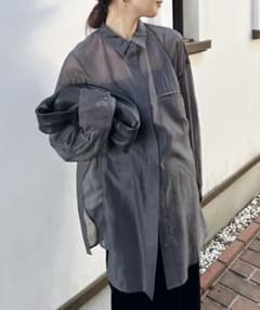 シースルーオーバーサイズシャツのサムネイル