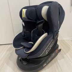美品 エールベベ クルット6i BF952 グランスネイビー 新生児OK 回転式