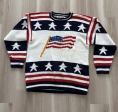 aCcento アメリカ国旗デザイン ニットセーターのサムネイル