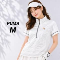 PUMA プーマ ゴルフウェア キルティング カットソー M 半袖 夏秋のサムネイル
