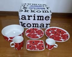 ◉マリメッコ◉Redウニッコ食器6点セット◉ - メルカリ