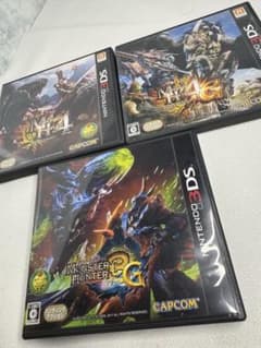 3DS 몬스터 헌터 3G 4 4G 3개 세트