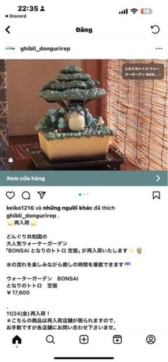 となりのトトロ ウォーターガーデン BONSAI 笠宿のサムネイル