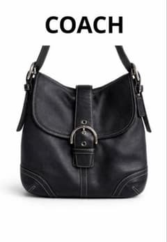 美品✨COACH コーチ ソーホー ショルダーバッグ レザー ブラック最終値下げのサムネイル