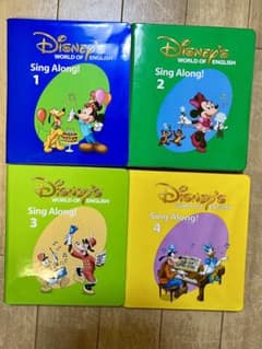【未使用】Disney's World of English SingAlong Vtg. Disney's World of English Sing Along Book 1 Song Book