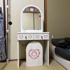 ハローキティ ドレッサー 鏡台 収納付き - メルカリ