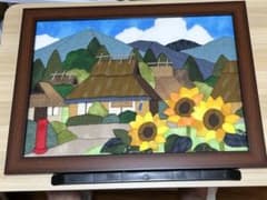 きめ込みで作った夏の田舎の風景ですのサムネイル