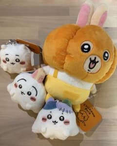 【新品】4種セット ミニマスコット+カボチャなうさぎ　ちいかわパーク　ハロウィンのサムネイル