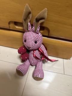 ピンクハウス　ギンガムチェックうさぎ　コサージュのサムネイル