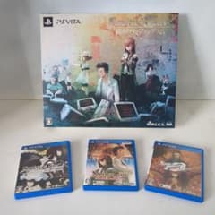 Steins; Gate PS Vita4 책 세트 + 극장판 브로셔