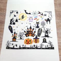 ま*な様 【ハロウィン＊新品仕立て上がり】名古屋帯／刺繍／1点限り／hallow 名古屋帯 ハロウィン 刺繍 白地 お仕立て込み - メルカリ