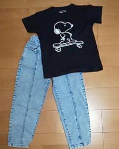 UNIQLO Tシャツ、GU デニム  サイズ140のサムネイル