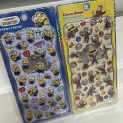 おさるのジョージ ミニオン プチドロップステッカー 正規品のサムネイル