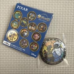 PIXAR 金バッジ 合金メッキ仕上げ ウォーリー＆イヴのサムネイル