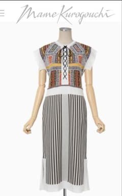 Mame Kurogouchi / Lace-Up Knit Dress