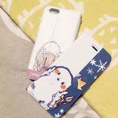 iPhone手帳型ケース✳︎王様シマエナガ✳︎ハンドメイドのサムネイル