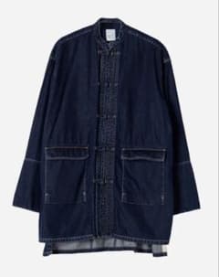 新品タグ付き】SUBLATIONS DENIM CHINA JACKET - メルカリ