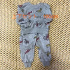上下セット　恐竜柄　スウェット　100cmのサムネイル