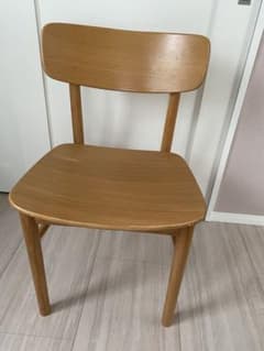 無印良品 ラウンドチェア1脚(4/4) オーク材 - メルカリ