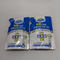 ライオン ペットキレイ 除菌できるふきとりフォーム つめかえ用 2個のサムネイル