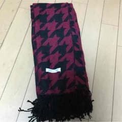 マフラー メンズ 赤黒！のサムネイル