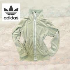 adidas ベロア トラックジャケット ライトグリーンのサムネイル