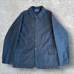 フランス製 ブラック モールスキン ジャケット メンズ L 程 VETRA