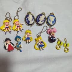 Pretty Guardian Sailor Moon Keychain Cameo-Style Charm 12-Piece Set