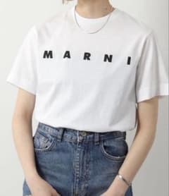 MARNI マルニ キッズ ロゴ Tシャツ 14Y ホワイト - メルカリ
