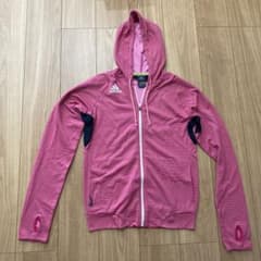 美品】adidas フード付きジャケット D5 ピンク - メルカリ