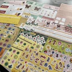 Oisix くまのがっこう ディズニー シールセット