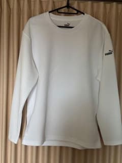 PUMA メッシュ 長袖シャツ ホワイト　美品のサムネイル