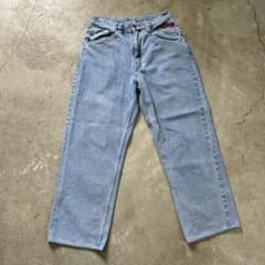 90s】Karl Kani カールカナイ バギー デニムパンツ 刺繍ロゴ 古着